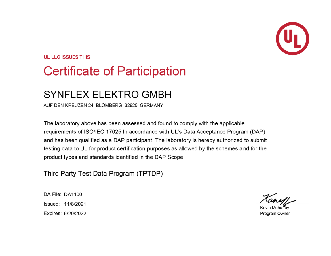 UL Certificate